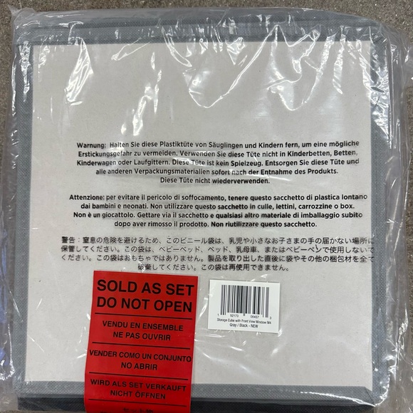 4 - Pack Organizing Cubes  By mDesign
Organizer Bin Box with Front Handle/Window - Picture 8 of 8